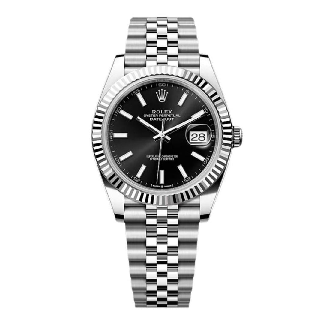 Rolex Datejust Schwarzes Zifferblatt 41mm 126334
