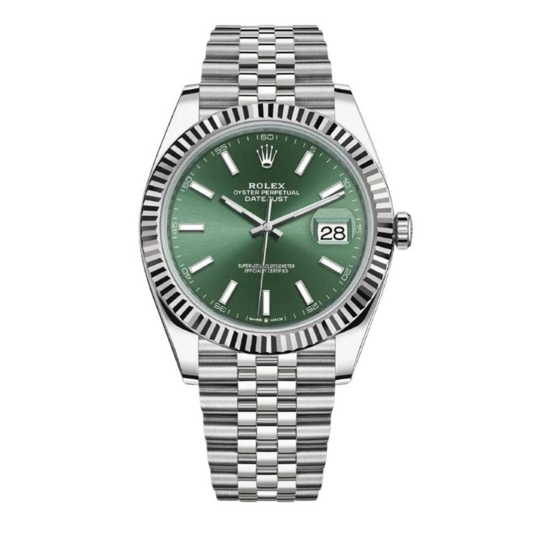 Rolex Datejust Green Dial Jubilee Bracelet 41mm