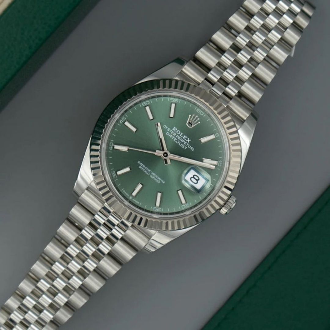 Rolex Datejust Green Dial Jubilee Bracelet 41mm